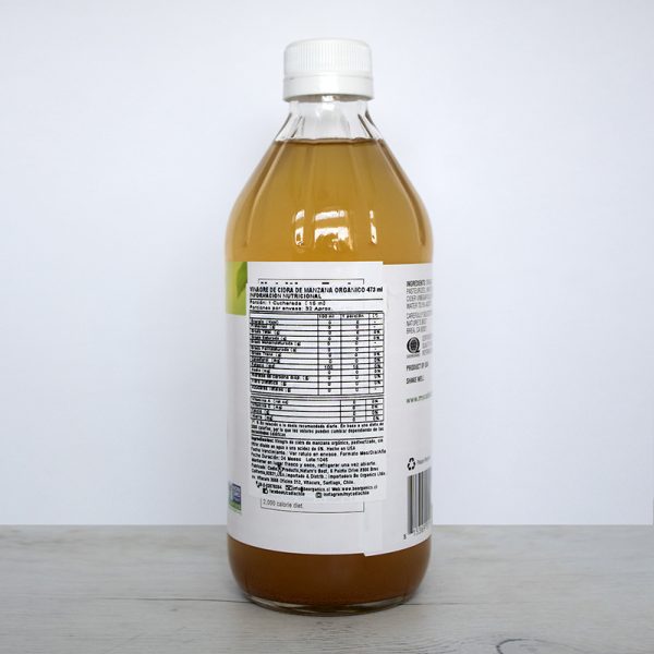 Vinagre de manzana pasteurizado y sin filtrar 1Lt.