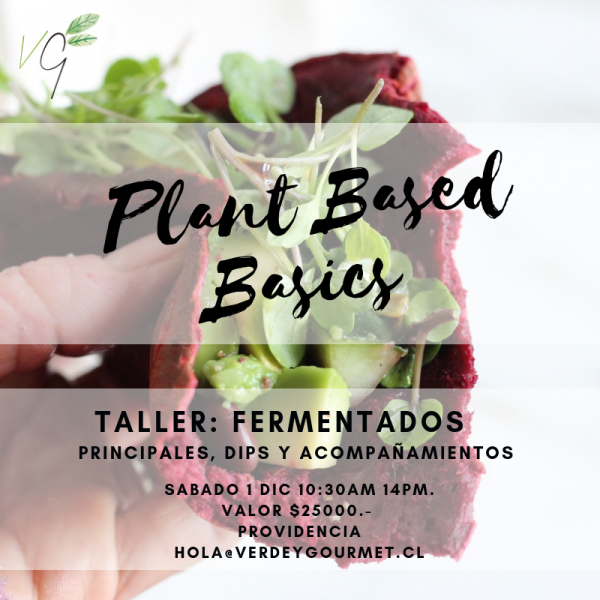 TALLER: FERMENTADOS - PLANT BASED BASICS VERDE Y GOURMET