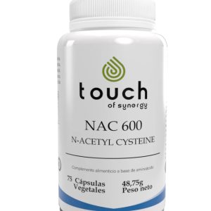 N-Acetyl Cysteine  NAC 600   TOUCH OF SYNERGY  75 CAPSULAS VEGETALES