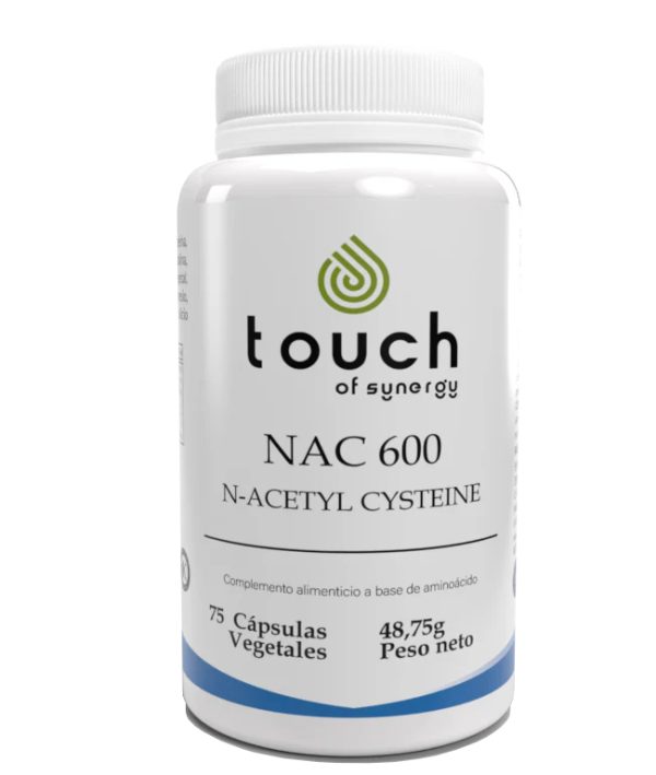 N-Acetyl Cysteine  NAC 600   TOUCH OF SYNERGY  75 CAPSULAS VEGETALES