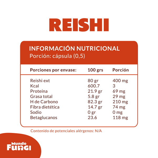 Extracto Reishi - Cápsulas